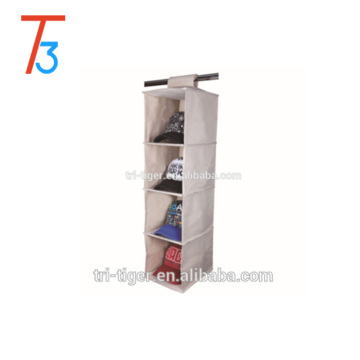 4-Shelf non woven and cardboard shoe organizer